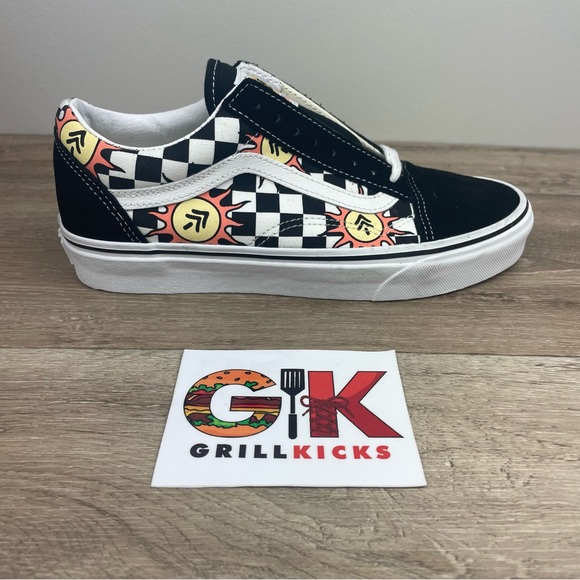 Vans Shoes - Vans Women's Old Skool Parks Project Canvas Suede Shoes Black White Size 8.5 NIB